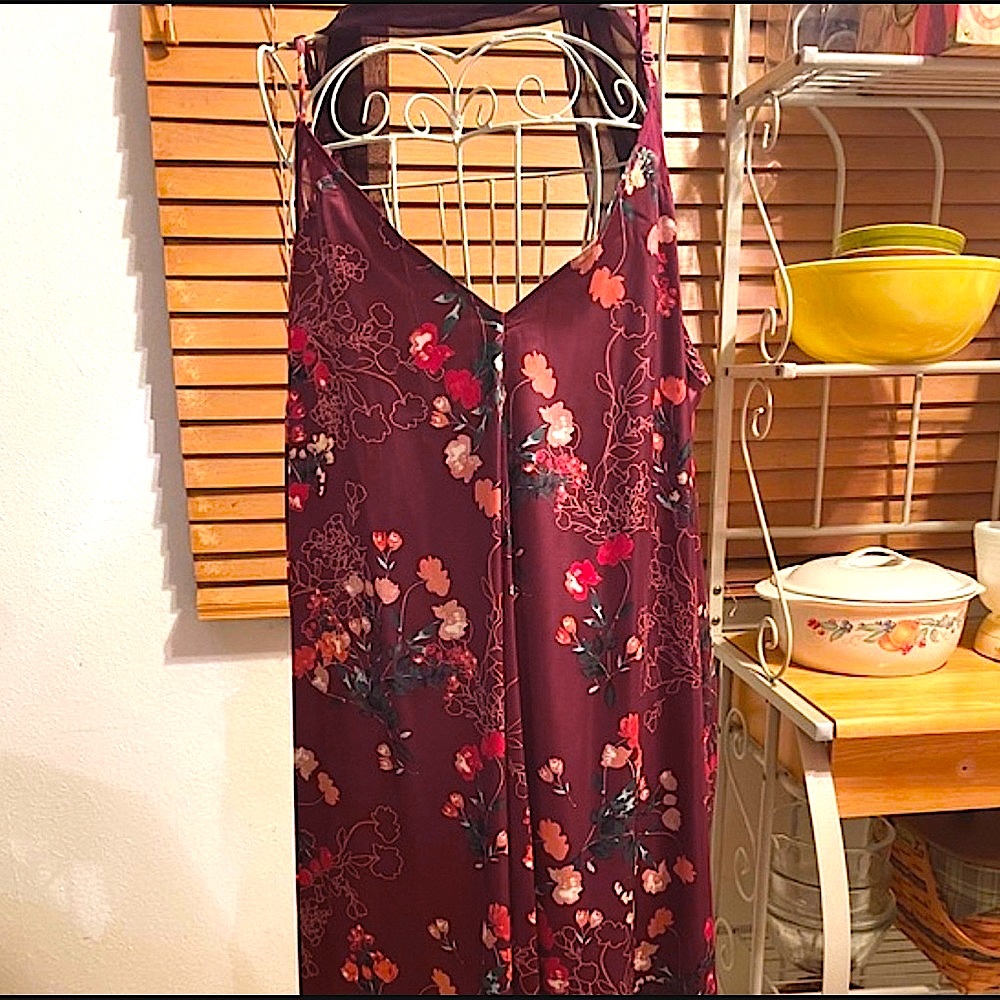 Long Open Red Summer Formal Dress (S)